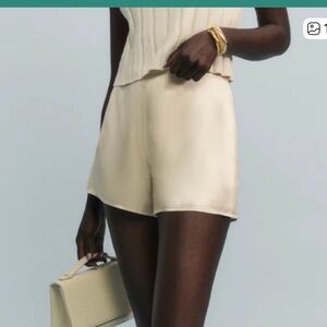 Reformation “Chloe” Silk Shorts – Size 0 | NWOT